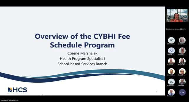 State officials outline how Certified Wellness Coaches can bill under California's CYBHI fee schedule