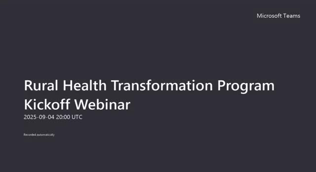 California outlines plan and timeline to apply for $50 billion Rural Health Transformation Program