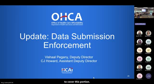 OCA proposes layered penalties for late or missing health data; board pushes for stronger escalation