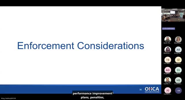 OCA board debates enforcement factors for spending targets including population shifts, outliers and new technologies