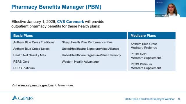 CalPERS says CVS Caremark will replace OptumRx for many plans on Jan. 1, 2026