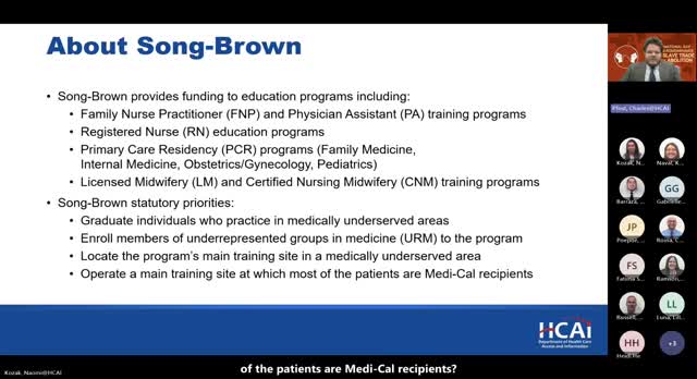 HCAI opens 2025 Song Brown FNP, PA and CNM grant cycle; key deadlines, documents and eApp guidance
