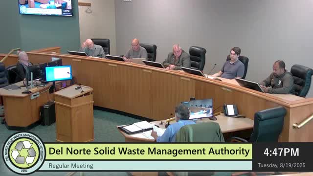 Del Norte solid waste authority hears repeated break‑ins at transfer station, directs staff to develop security options
