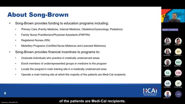 HCAI opens Song Brown residency applications; $31 million available, deadline Sept. 8