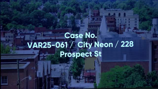Board approves internally illuminated sign variance for City Neon at 228 Prospect Street