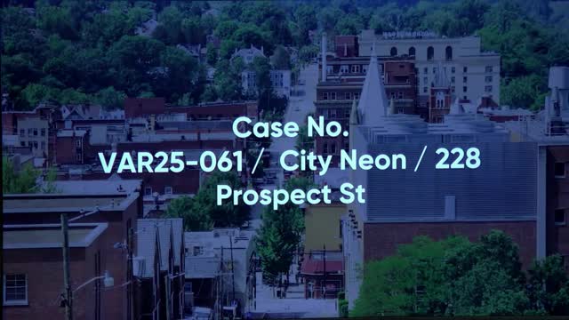 Board approves variance for internally illuminated City Neon sign at 228 Prospect Street
