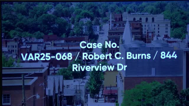 BZA approves lot-size variance tied to driveway conveyance at 844 Riverview Drive