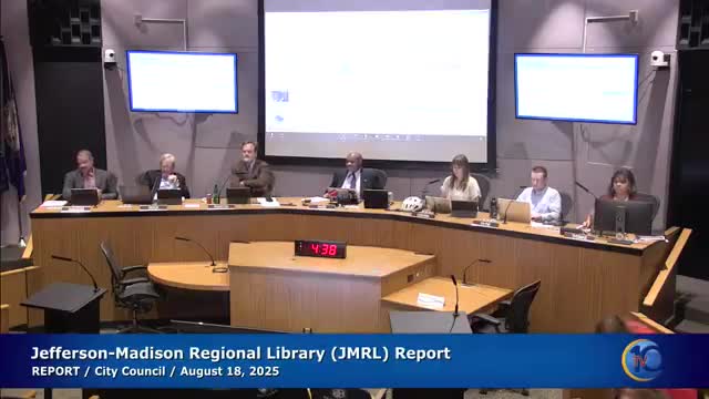 Jefferson‑Madison Regional Library reviews services, files and urges council support for Central Library renovation