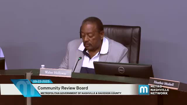 Nashville oversight board flags discrepancies in police review findings, authorizes document returns