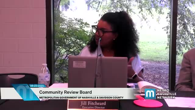 Community Review Board says MNPD is delaying access to body‑worn camera footage, cites 'Rule 16' denials