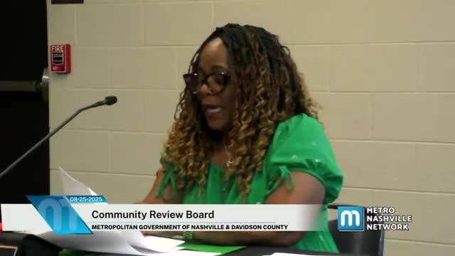 CRB flags high‑speed MNPD driving; officer accepted written reprimand in pre‑investigative settlement