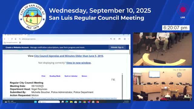 San Luis police get five-year access to Yuma public-safety training facility