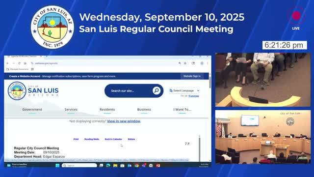 San Luis raises delinquent-utility collection fees and approves Brown's Collection Services contract