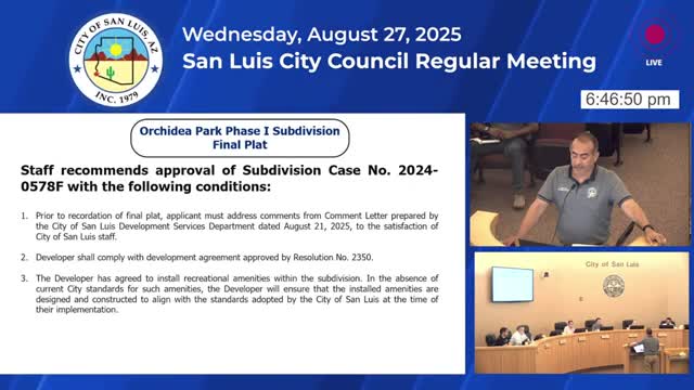 Council adopts annexation ordinance increasing San Luis city limits by about two square miles (Ordinance 470)