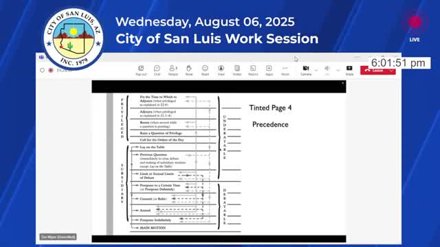 City attorney urges San Luis council to route staff questions through city manager and follow code of conduct