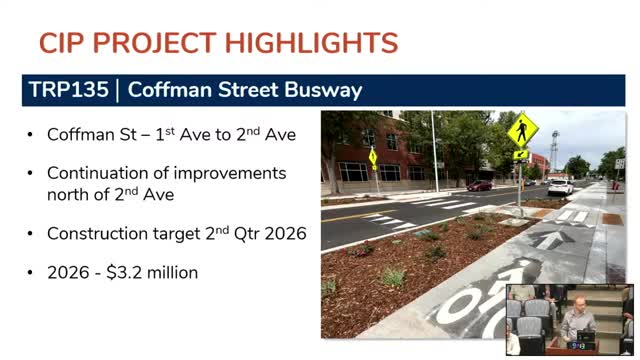 Council hears transportation CIP: Kaufman extension, Boston Avenue link and quiet zones among proposed 2026 projects