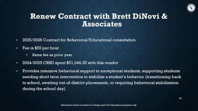 Council Rock seeks to renew on-call behavioral consultation agreement at $55 per hour