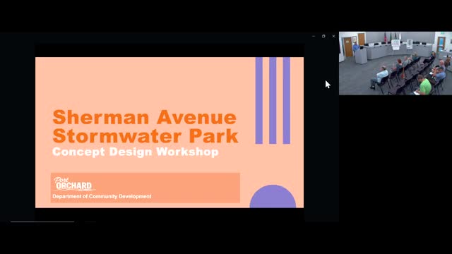 Port Orchard shows three design options for Sherman Avenue stormwater park; residents raise safety, noise and access concerns