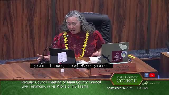 Maui County committee discusses helmet law enforcement funding and various budget bills