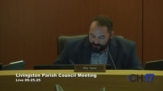 Livingston Parish Council Approves Multiple Ordinances for Hazard Mitigation Grants