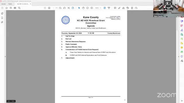 Kane County riverboat committee signals recommendation to hold internal allocations, limit State’s Attorney increase and forward plan to executive committee