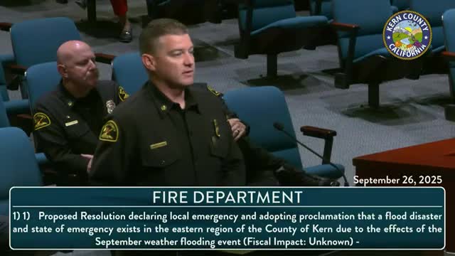 Kern County Supervisors Approve Motion for Disaster Recovery Funding