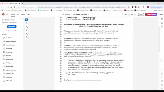 Glen Arden council pauses camera ticketing as members seek legal memo and location clarifications