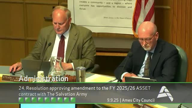 Council amends contract with Salvation Army to improve hotel‑voucher data and coordination