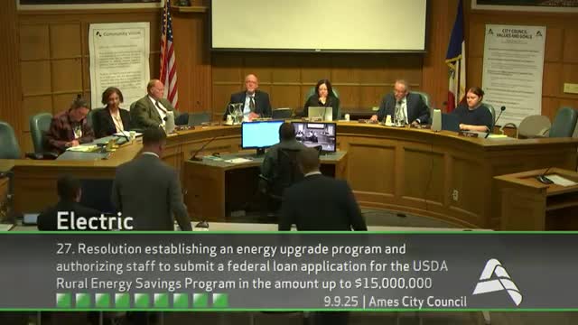 Ames to apply for USDA loan to fund zero‑interest home efficiency program
