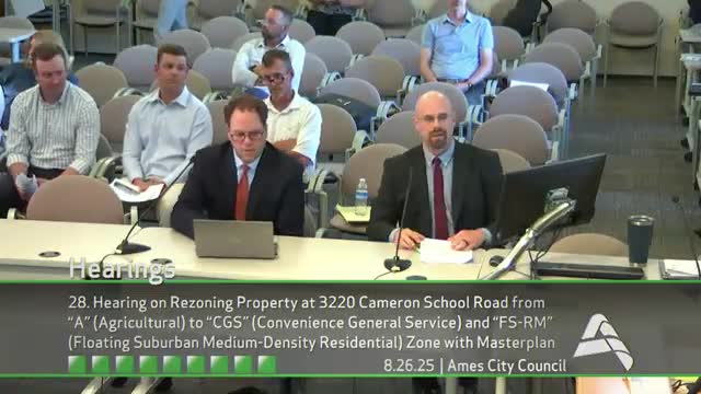 Council approves rezoning for Cameron School Road site for commercial and senior-living development