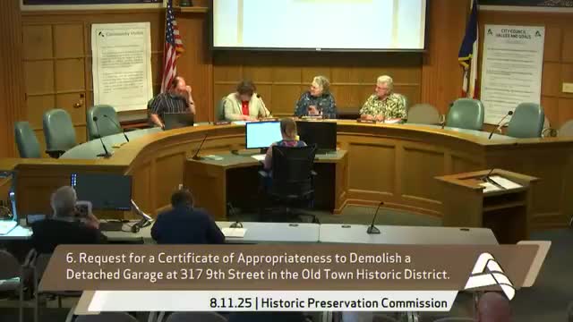 Commission plans review of Chapter 31 changes to allow energy-efficient exterior materials on historic structures