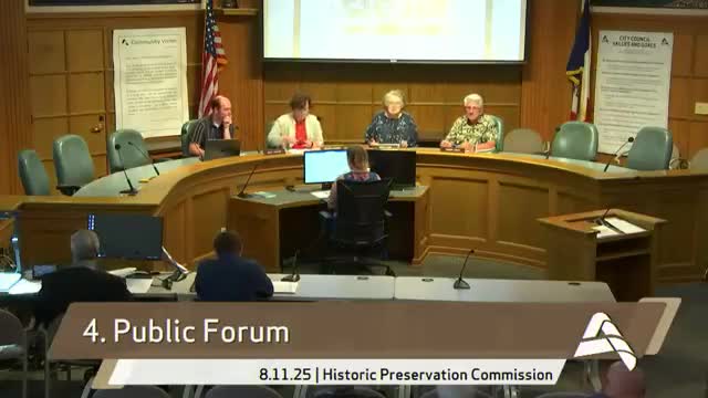 Historic Preservation Commission approves new detached garage at 704 Kellogg with paving condition