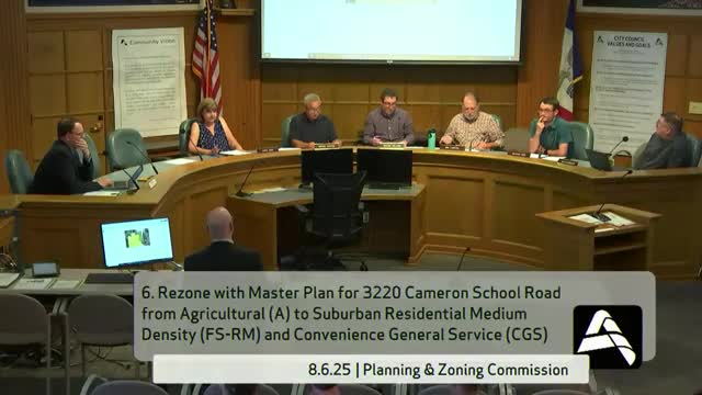 Ames planning commission backs rezoning at 3220 Cameron School Road, including assisted‑living proposal