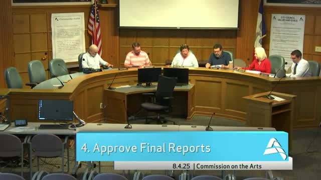 Commission approves 26–27 grant forms; debates senior cutoff and report-length limits