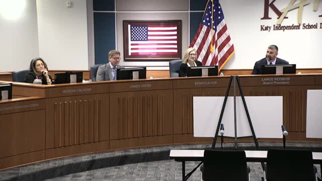 Katy ISD to move some board meetings and change posting rules under new state law; public commenter criticizes trustee conduct