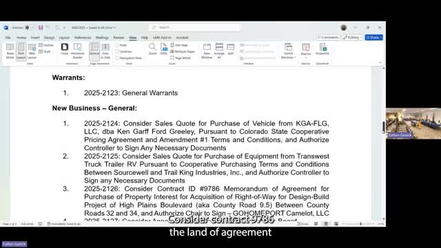 Weld County approves $57,200 right-of-way purchase for High Plains Boulevard design-build project