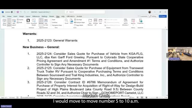 Commissioners schedule public hearing and move consideration of site selection for new judicial center to 10 a.m.