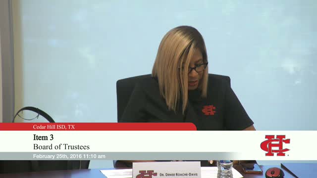 Cedar Hill ISD presents 2025'2030 academic goals, lays out progress-measure timeline