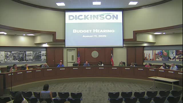 Dickinson ISD adopts $144 million 2025–26 budget, raises tax rate and calls voter-approval election