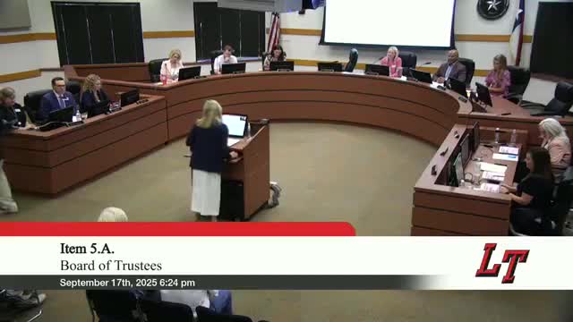 LTISD finance director briefs board on year-end numbers, explains state recapture
