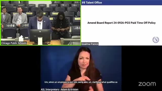 CPS proposes paid time‑off policy changes to align with Chicago ordinance, extend religious‑holiday rules