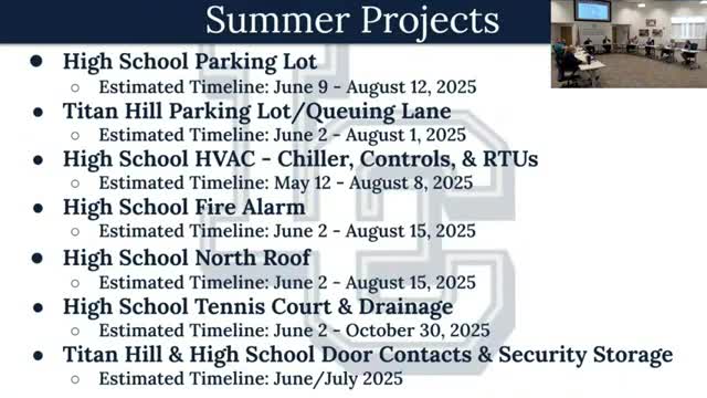 Lewis Central Board approves summer capital projects package including Titan Hill HVAC, security upgrades and trophy-case work