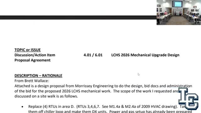 Lewis Central board approves design contract for 2026 high school mechanical upgrades