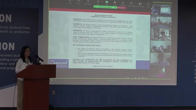 Presenter says San Antonio campus with single pre‑K will close; students to move to HSC San Antonio — no formal vote recorded