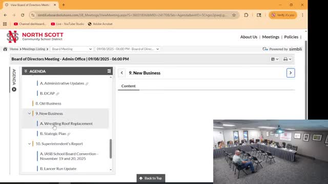 Board approves timeline to bid wrestling roof replacement after independent assessments