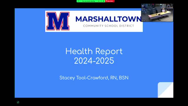 District nurses report 75,779 health office visits; 48% of students report a health condition