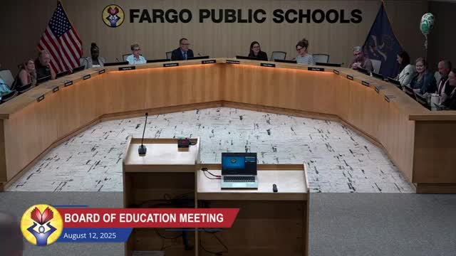 Board grants permanent easement to City of Fargo for Longfellow Elementary intersection and bike-path work, 9‑0