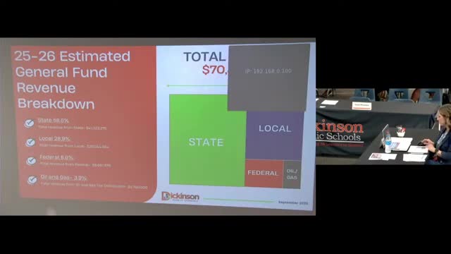 Dickinson Public Schools projects small surplus for 2025–26, cites property tax caps and bond timing