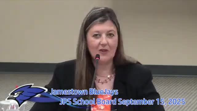 Jamestown board opens public budget hearing; superintendent flags levy, distance-education costs and projected deficit