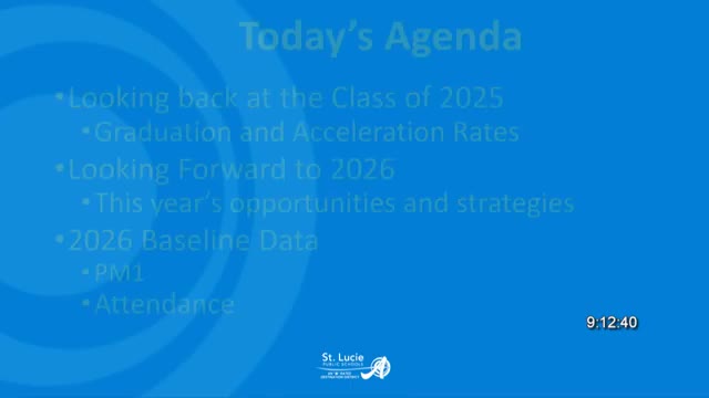 District reports gains in accelerated math, college coursework and baseline test scores at Sept. 23 workshop